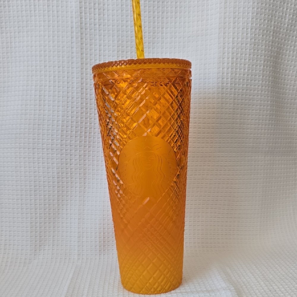 Starbucks Orange Ombre Jeweled Tumbler